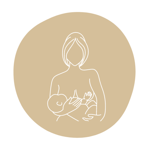 icon with mother breastfeeding her baby